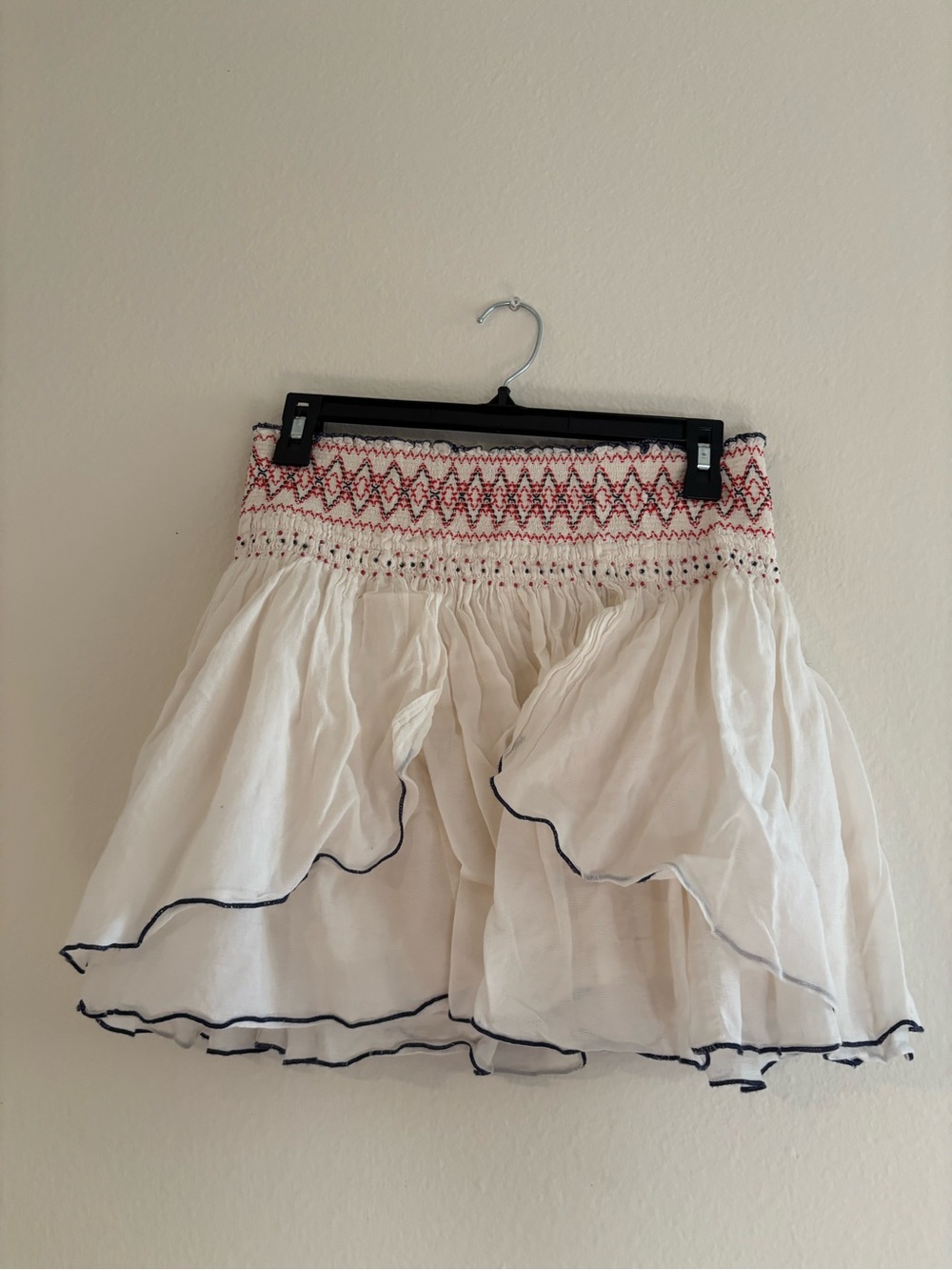 White Boho Free people skirt